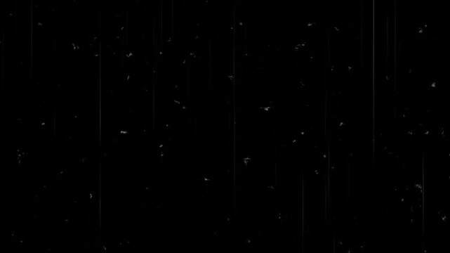 old noice animation on a black background..