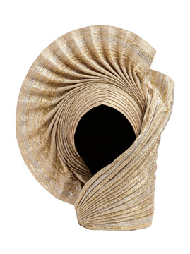 Traditional Nigerian gold gele headtie