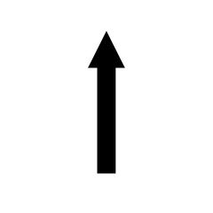 Fototapeta premium Single Upward-Pointing Vertical Arrow Icon