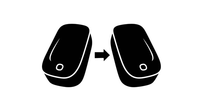 Black car key fob exchange.