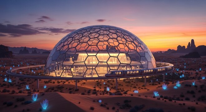 Sustainable Eco Friendly Geodesic Dome.
