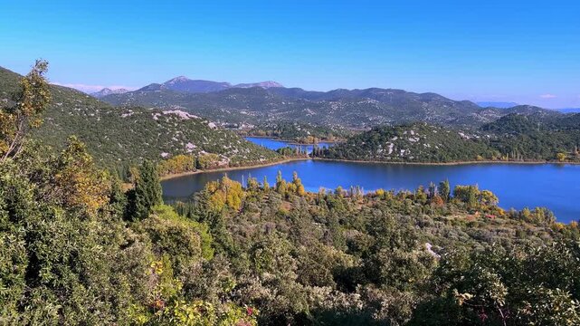 The Bacina Lakes in the Dalmatia region of Croatia, Europe
