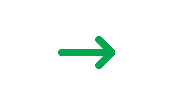 Animated Arrow Icon Pointer with Back and Forth Motion Overlay
