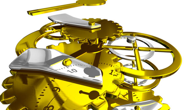 inside clock, clock, dialer clock, mechanasim inside clock, analog clock