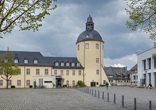 Siegen is a city in North Rhine-Westphalia, Germany. Square at the University of Siegen