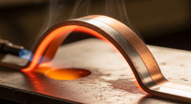 Bimetallic Strip Bending With Heat