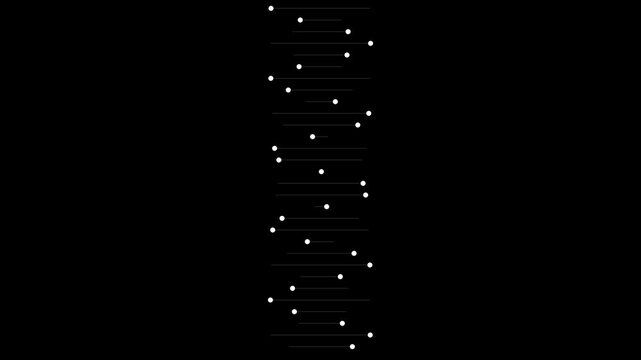 glowing white dots forming upward arrow on black background minimal design