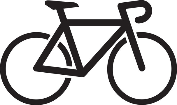 Minimalistbicyclevectoriconforsportsandleisuredesigns