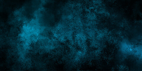 Fototapeta premium Abstract cloud and vapor texture background. Blue powder dust smoke on black background. Abstract smoke wallpaper background for desktop. Blue mist or smog moves on black background. 