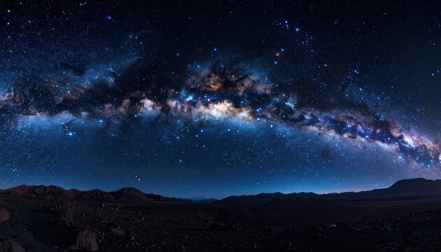 Celestial expanse, cosmic wonder, infinite darkness, stellar beauty.