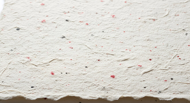 Textured Handmade Paper with Flecks of Color.