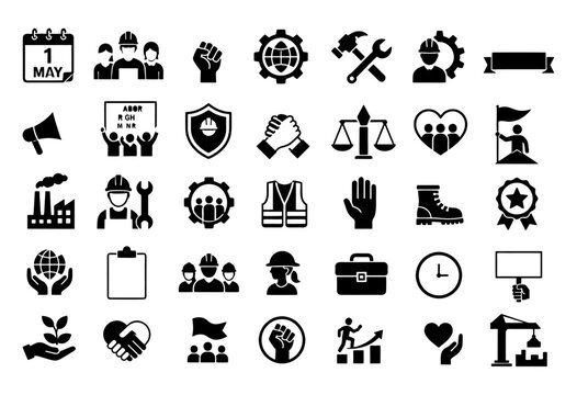 Line Style Labor Day Icons Collection
Minimalist Workers Day Icon Pack
Colorful Labor Day Icon Set