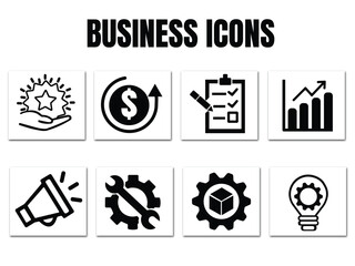 Fototapeta premium Modern office and Business icons set -fully editable vector, high quality business icons for websites and app. 