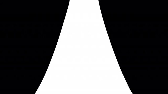 Vertical Split Curtain Transition