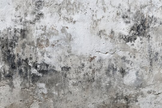 Grungy Textured Wall with Faded Plaster and Stains.