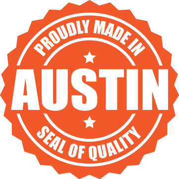 Made in Austin Vector Badge