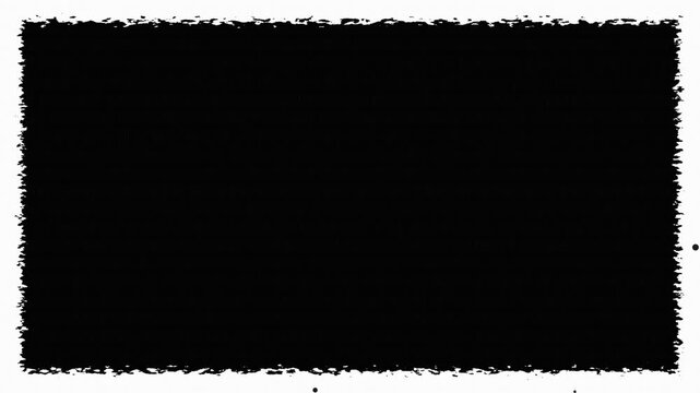 Grunge Texture Frame Overlay - Inky Dirty Film Border 4K Seamless Loop