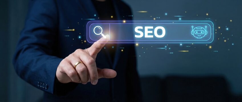 Enhancing digital marketing strategies online platforms seo techniques business environment professional viewpoint digital growth concepts