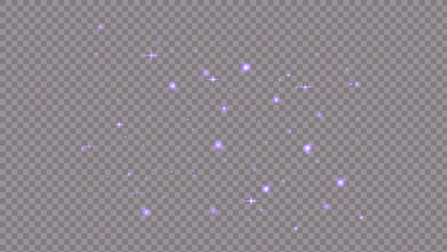 Pink glowing dust cloud with sparkling stars on light background. Soft magical particle texture.