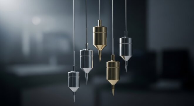 Metal Pendulum Weights at Varying Lengths