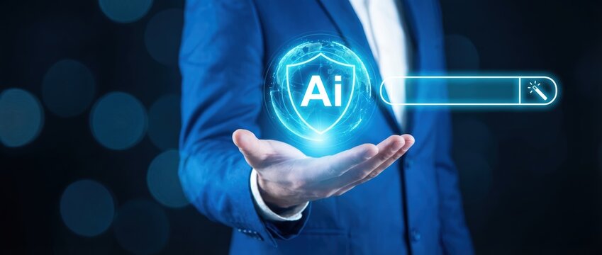 Innovative ai security solutions for businesses digital transformation strategies futuristic technology environment professional perspective on cybersecurity trends