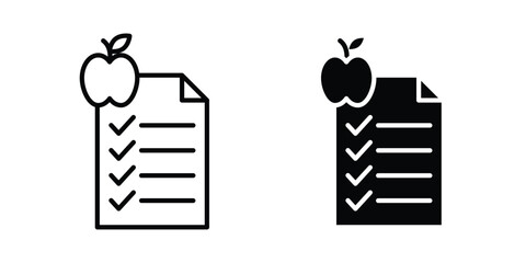 Diet plan icon pack, best for Graphic designs. Vector © Cristiane