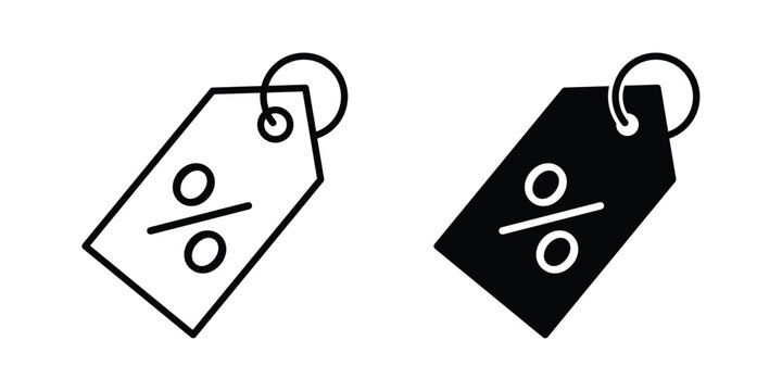 Discount tag icon pack, best for Graphic designs. Vector
