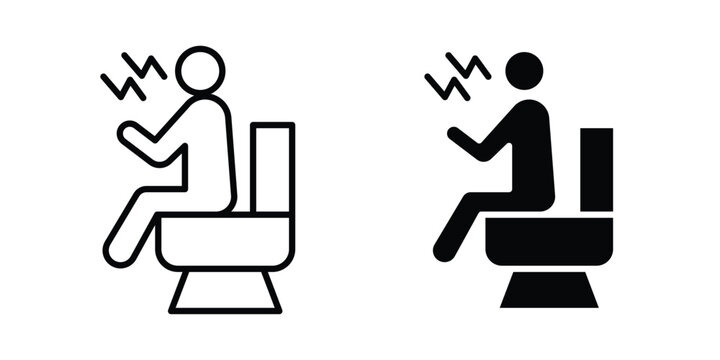 Diarrhea icon pack, best for Graphic designs. Vector
