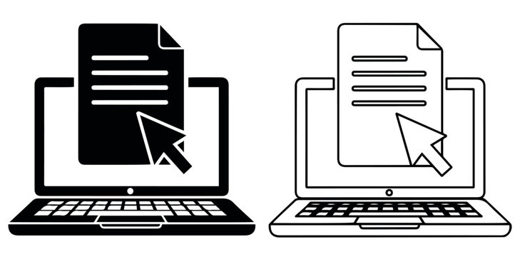 Computer screen displaying a document with a cursor