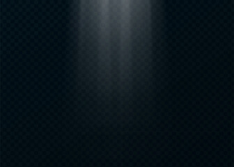 Obraz premium Soft light rays shining downwards on a dark grid pattern with abstract background transparent illustration transition