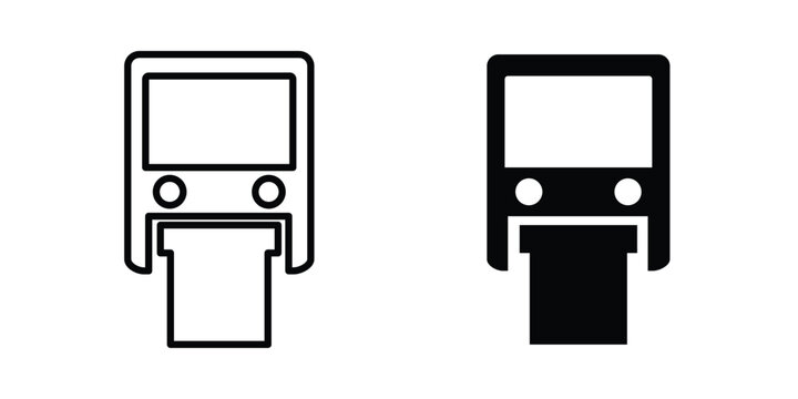 Monorail icon pack, best for Graphic designs. Vector