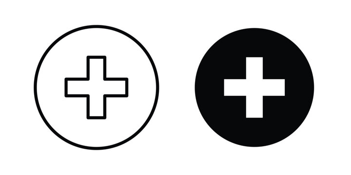Plus icon pack, best for Graphic designs. Vector