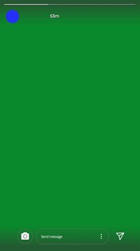 Minimalist social media story mockup featuring a bottom reply bar and time indicator on chroma key