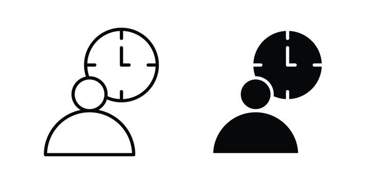 Busy icon pack vectors for graphic projects.