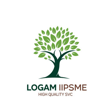 Green Tree Logo with Text Logam Iipsme - High Quality SVC