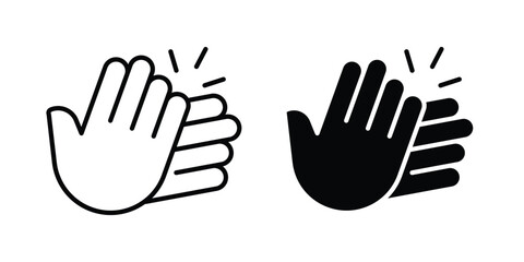 Obraz premium Clap icon pack vectors for graphic projects.