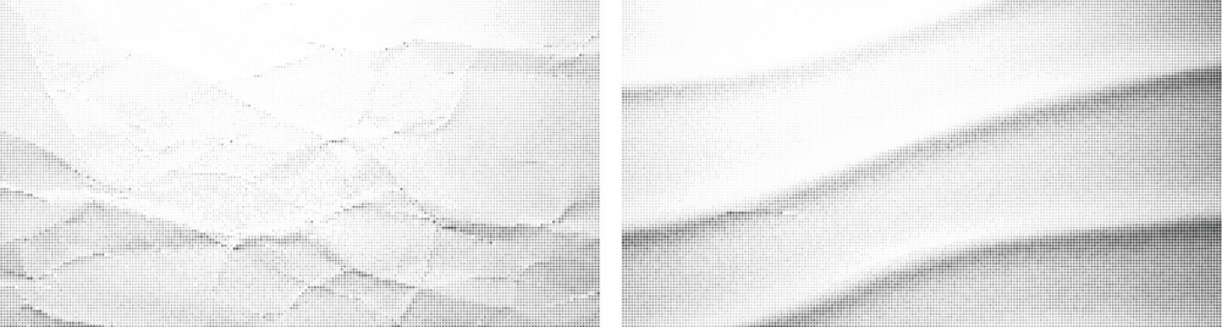 Abstract halftone wave pattern with stipple texture.