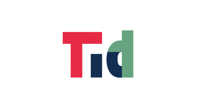 Stylized Tid Vector Logo Design