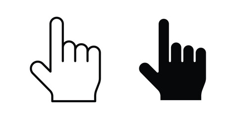 Obraz premium Finger icon pack vectors for graphic projects.