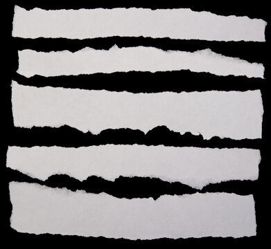 Ripped paper strips