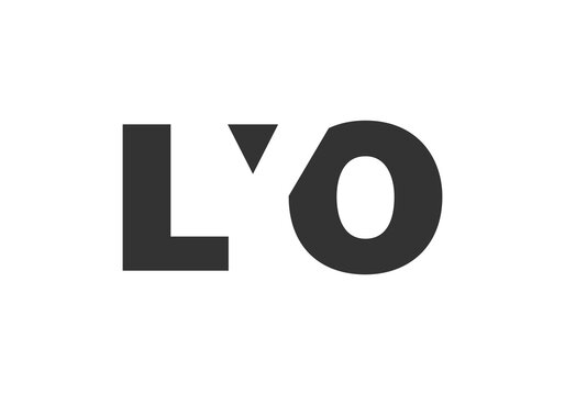 LYO logo design. Initial letter L Y O bold font style for tech startups, consulting, corporate branding. Creative company name, headlines typography identity, trendy logotype.