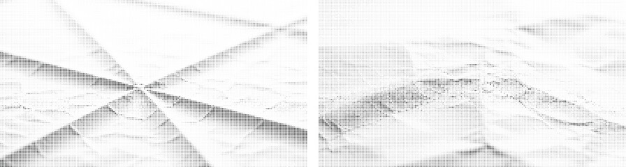 Abstract geometric shapes create striking monochrome art. © tanbirmiah