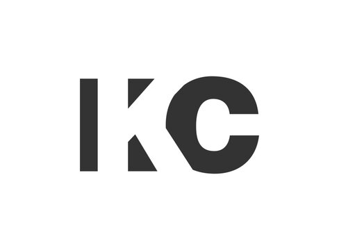 IKC logo design. Initial letter I K C bold font style for tech startups, consulting, corporate branding. Creative company name, headlines typography identity, trendy logotype.