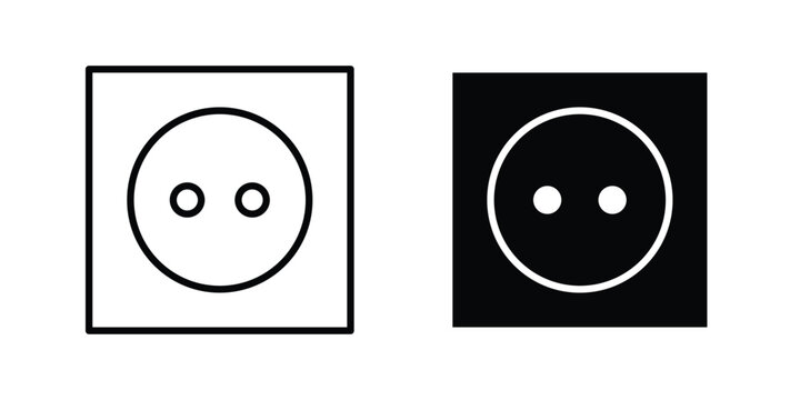 Socket icon pack vectors for graphic projects.
