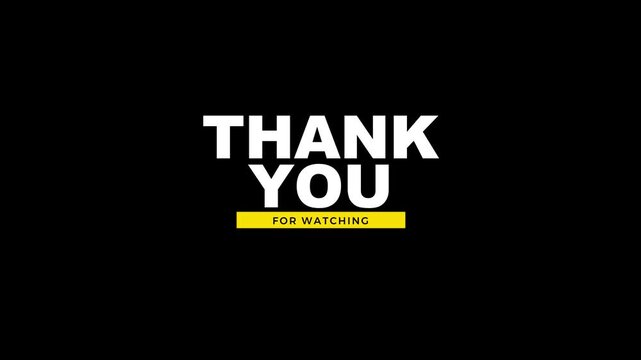 Thank you for watching pop up animation video. Suitable for video end screen