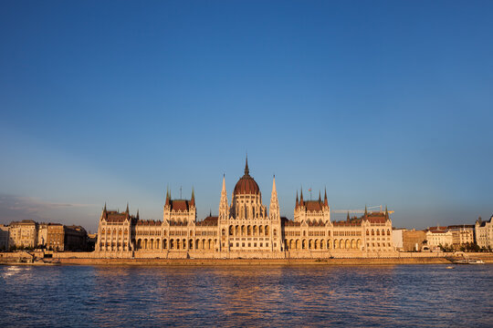 Hungarian Parliament Building In Budapest, Hungary