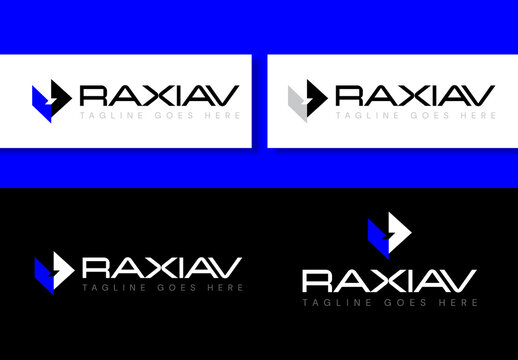Logo Design Abstract Arrow Technology Brand Identity