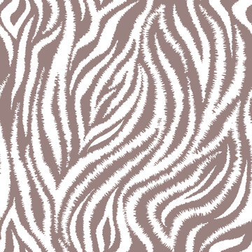 animak skin hair seamless pattern on dusty rose color, zebra texture textile 