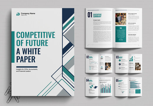 Modern White Paper Design Layout