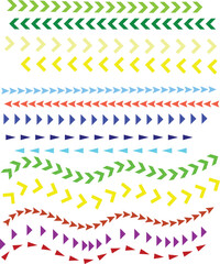 Obraz premium Vintage set of colorful vector borders and decorative frame elements for certificate or postage stamp design illustrations